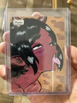 Hand Painted Altered MTG Card Waifu Anime Girl Original Art Magic Alter - Image 3