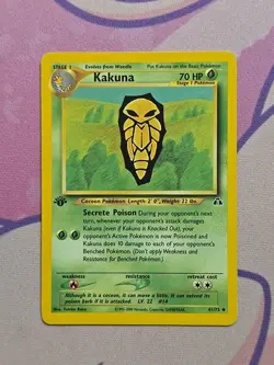 1st Edition Kakuna 41/75 - Neo Discovery - Pokemon Card LP - Image 1