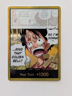 DON!! Card (Luffy) (Gold) Adventure on Kami's Island Foil - Image 1