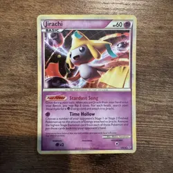 2010 Jirachi 1/95 Holo Rare Pokemon Card Unleashed - Light Play - Image 1