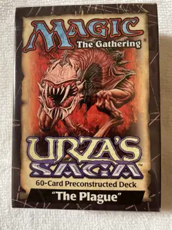 SEALED Original Magic the Gathering Urzas Saga 60 Card Preconstructed Deck - Image 1