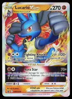 Lucario VSTAR SWSH214 Holo Sword & Shield Promo Pokemon Card - Image 1