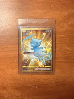 Mew 025/025 Gold Full Art Celebrations 2021 Pokemon Card Near Mint - Image 1