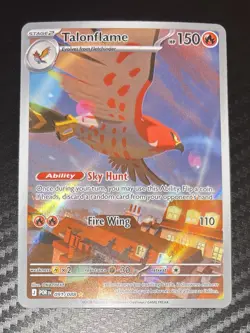 POKEMON TCG Perfect Order TALONFLAME IR Illustration Rare Card 091/088 - Image 1