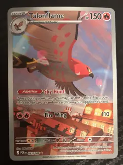 POKEMON TCG Perfect Order TALONFLAME IR Illustration Rare Card 091/088 - Image 2