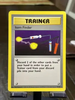 Pokemon TCG Item Finder 74/102 Base Set Unlimited LP Trainer Card WOTC 1999 - Image 2