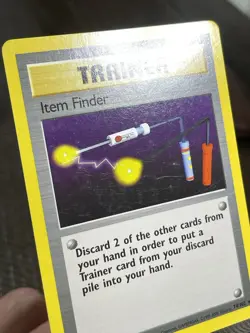 Pokemon TCG Item Finder 74/102 Base Set Unlimited LP Trainer Card WOTC 1999 - Image 3