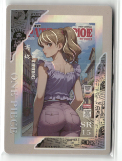 CHARLOTTE PUDDING SR SR-15 Magazine Cover Holo One Piece Anime Collectible Card - Image 1