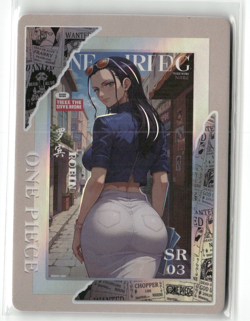 NICO ROBIN SR SR-03 Magazine Cover Holo One Piece Anime Collectible Card - Image 1