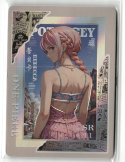 REBECCA SR SR-11 Magazine Cover Holo One Piece Anime Collectible Card - Image 1