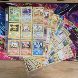Vintage Complete Pokemon Non Holo Base Set 17-102 WOTC cards - Image 1