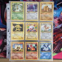Vintage Complete Pokemon Non Holo Base Set 17-102 WOTC cards - Image 2