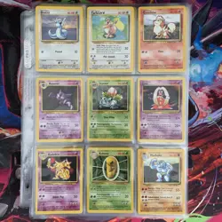 Vintage Complete Pokemon Non Holo Base Set 17-102 WOTC cards - Image 4