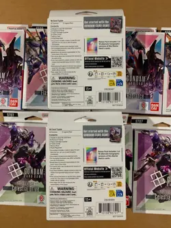 Gundam Card Game Starter Deck: Celestial Drive Flash of Radiance Sealed Lot Of 9 - Image 3
