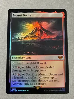 Mount Doom 2023 Magic: The Gathering Lord of Rings Tales Middle-Earth #0258 Foil - Image 1