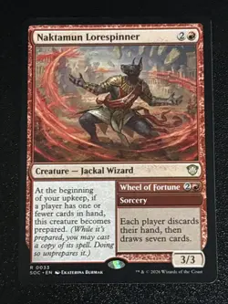 MTG Commander: Secrets of Strixhaven Naktamun Lorespinner 0033 NM Rare - Image 1