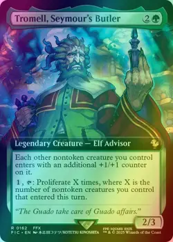 MTG Tromell, Seymour's Butler (Extended Art Foil) Commander Final Fantasy 0162 - Image 2