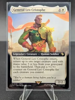 x1 General Leo Cristophe - Extended Art R MTG Commander: Final Fantasy M/NM, Eng - Image 1