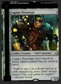 ***FOIL Lupine Prototype NFC Miscut*** MTG Eldritch Moon Magic Kid Icarus - Image 1