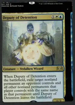 ***FOIL Deputy of Detention NFC Miscut** MTG Ravnica Allegiance Magic Kid Icarus - Image 1