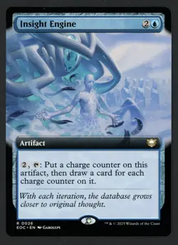 ***Insight Engine Extended Art*** MTG Commander Magic Kid Icarus - Image 1