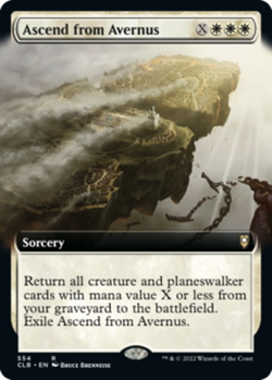 [1x] Ascend from Avernus - Extended Art Near Mint, English Commander Legends: Ba - Image 1