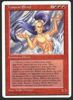 ***Tempest Efreet*** MTG Alternate 4th Edition Magic Kid Icarus - Image 1