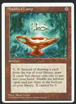 ***Aladdin's Lamp*** MTG Alternate 4th Edition Magic Kid Icarus - Image 1