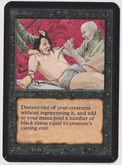 Sacrifice - MTG Alpha - (Uncommon) - Image 1