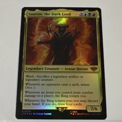 Magic: The Gathering Sauron the Dark Lord Universes Beyond Foil Mythic 224 - Image 1