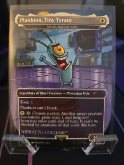 PLANKTON TINY TYRANT MAGIC THE GATHERING MTG SECRET LAIR SPONGEBOB NON-FOIL 1926 - Image 1