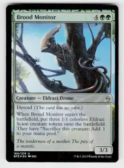 Battle for Zendikar #164 Brood Monitor Foil - Image 1