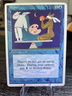 Magic the Gathering MTG - Stasis - 4th Edition (1995) MP - Image 1