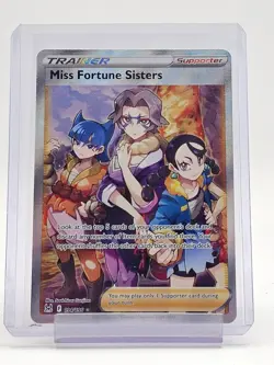 MISS FORTUNE SISTERS 2022 POKEMON LOST ORIGIN HOLO RARE FULL ART #194/196 Q3716 - Image 1