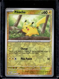 2023 Pokemon SV 151 Pikachu Reverse Holo #025/165 - Image 1