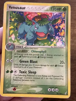 Pokemon TCG Venusaur EX Crystal Guardians 28/100 Regular Rare Non Holo - Image 1