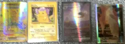Pokemon TCG Pikachu 4 Card Lot Holo Finish Lightning Type English - Image 1