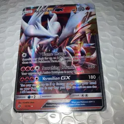 Pokemon Reshiram GX 11/70 Dragon Majesty Ultra Rare Holo HP180 Basic English - Image 1