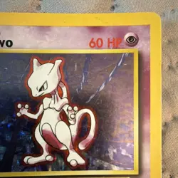 Pokemon Mewtwo TCG Base Set 10/102 Holo Rare Wizards 1999 60 HP English - Image 3