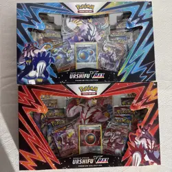 Pokemon Trading Card Single & Rapid Strike Urshifu VMAX Premium Collection Set - Image 1