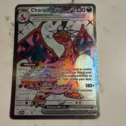 Pokemon Charizard 4/102 Base Set Holo Rare 120 HP Stage 2 English Arita - Image 1