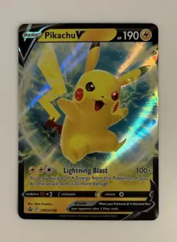 2022 Pikachu V SWSH198 - Pokemon Black Star Promo - Pack Fresh! - Image 3
