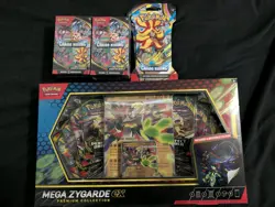 premium Pokemon TCG bundle 2 Chaos Rising booster bundles+ mega zygard premium - Image 1