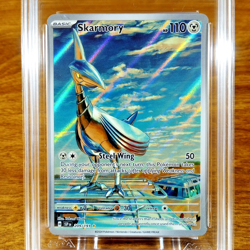 Pokemon Surging Sparks Skarmory 209/ 191 AGS Gem-MT 10 Holo Secret Rare 2024 - Image 2