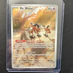 Mr. Mime 179/165 SV Scarlet & Violet 151 Holo Illustration Rare Eng 90HP - Image 1