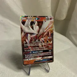Pokemon Reshiram GX 11/70 Dragon Majesty Ultra Rare Holo English 180 HP 2018 - Image 2