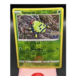 Pokemon Spinarak Peelable Ditto 006/078 Pokemon GO Reverse Holo 60 HP - Image 1