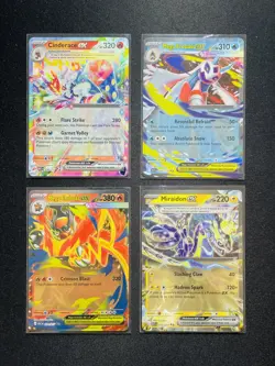 2026 Pokemon TCG ENG Cinderace Mega Emboar ex ASC en 038/217 Holo Lot*4 BO61 - Image 1