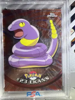 2000 TOPPS CHROME EKANS POKEMON T.V. #23 GEM MT 10 - Image 3