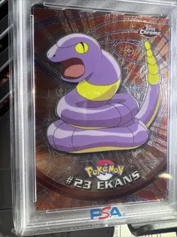 2000 TOPPS CHROME EKANS POKEMON T.V. #23 GEM MT 10 - Image 4